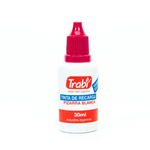 [TRABITINTAPIZRO] Tinta para Marcador de Pizarra rojo Trabi, 30ml.