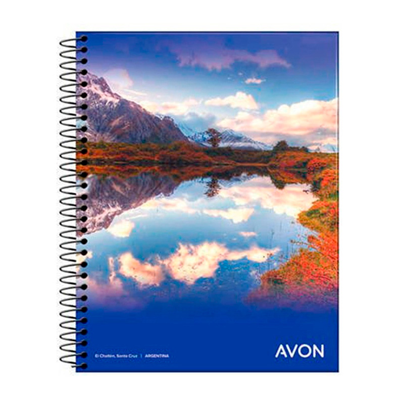 Cuaderno Avon espiralado, 22 x 29cm. 84 hojas cuadriculadas