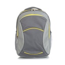 Mochila escolar RQ School lisa 17" gris