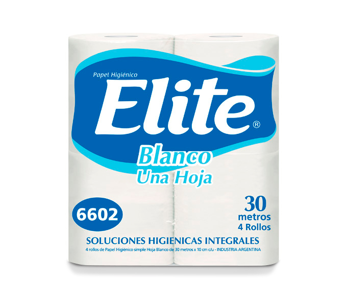 Papel Higiénico Elite Soft H/S 4 rollos x 30mts