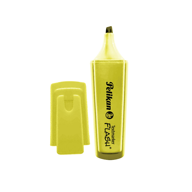 Resaltador Chato Pelikan Text Marker Flash amarillo