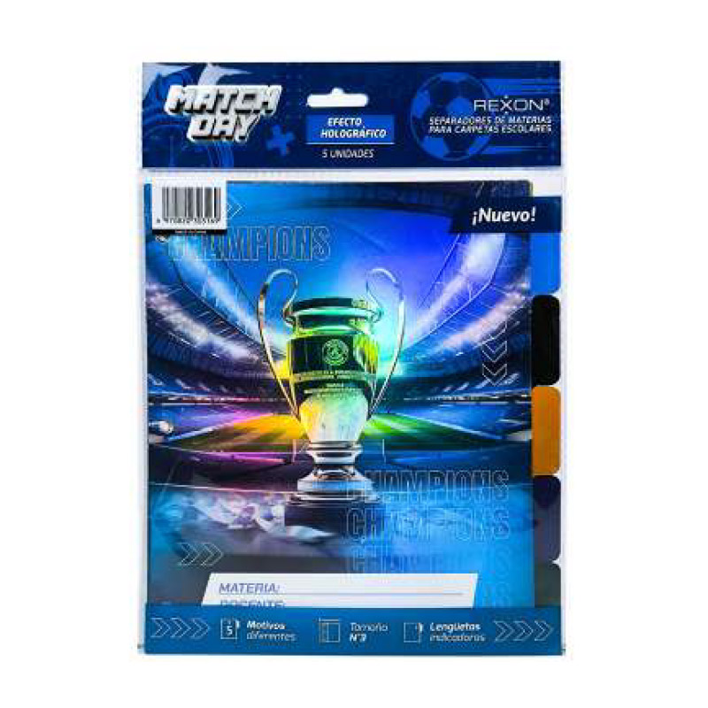 Separador 5 posiciones Rexon Match Day N°3