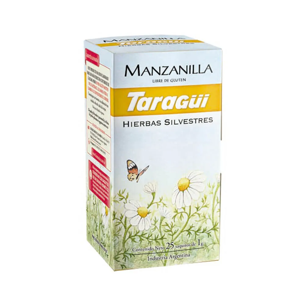 Té de Manzanilla Taragüí, caja de 20 saquitos