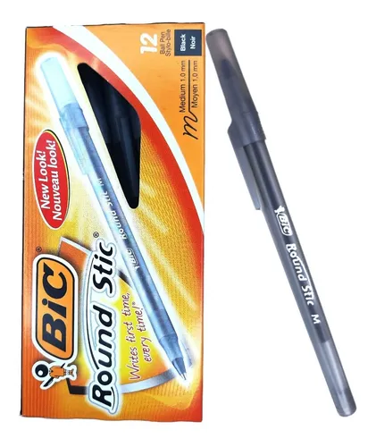 Pack Combo x 12 Bolígrafo Bic Rondo negro
