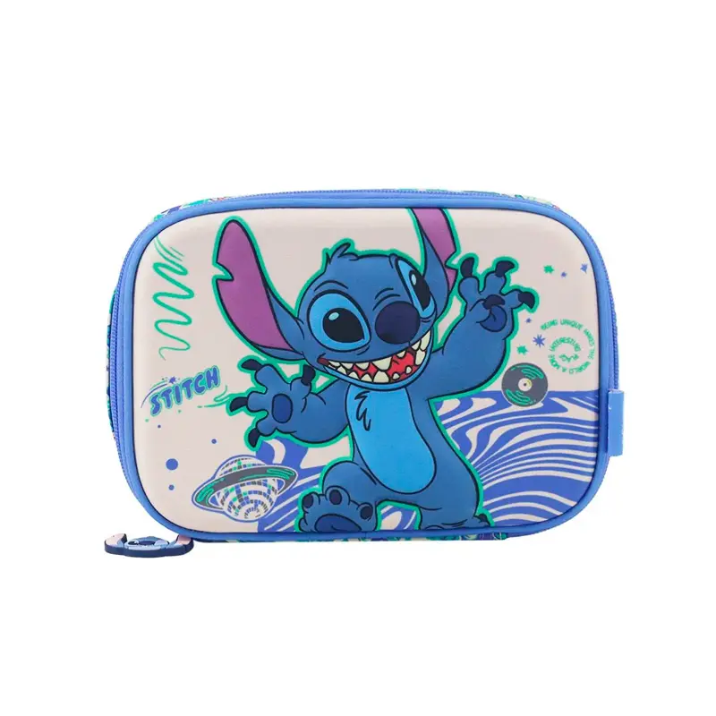 Cartuchera de 1 cierres con 1 división LSyD Stitch 73.1000014