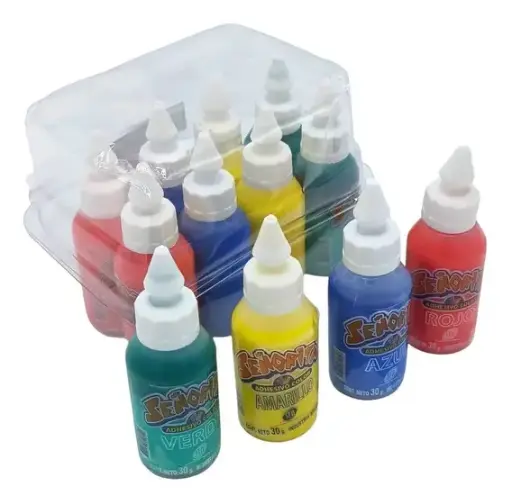 [STAADCOLX12] Adhesivo Color Señorita Surtido, 30g. pack de 12 unidades