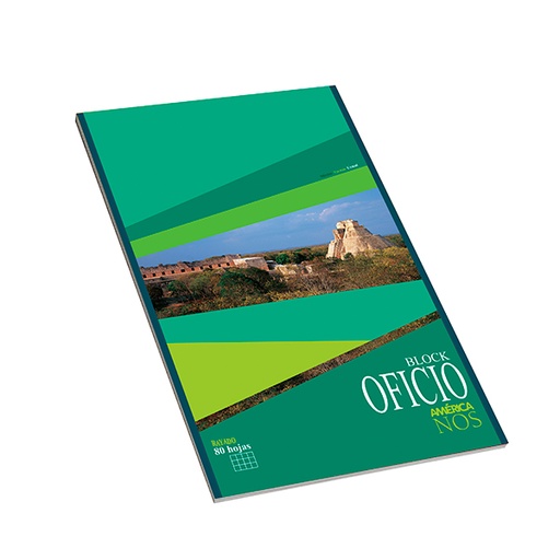 [AMERBKOF80R] Block Oficio Emblocado América, 80 hojas rayadas