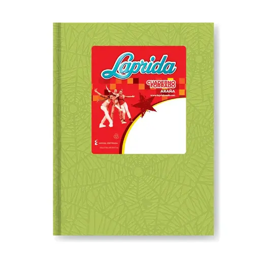 [LAPRIDAVM50R] Cuaderno Laprida Araña verde manazana, 16x21cm. 50 hojas rayadas