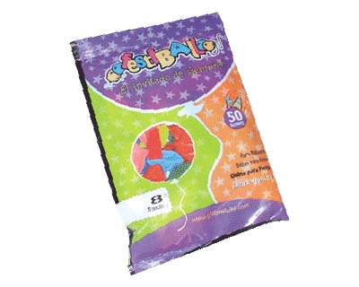 [GLOBOLISOX50] Globos lisos, colores surtidos de 12", 50 unidades