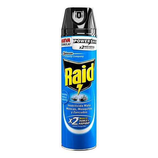 [RAIDAZUL] Insecticida moscas y mosquitos Raid Azul, 360cc.