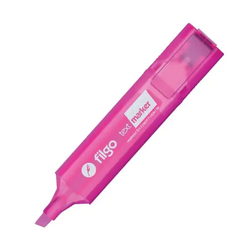 [FILGORETXROS] Resaltador Chato Filgo Text Marker Flúo rosa