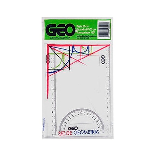 [SETGEOECO3P] Set de Geometría de 3 piezas Geo Cristal