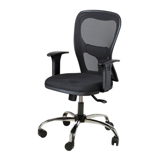 [CITIZBRAZNEG] Silla Neumática con brazos Citiz, respaldo alto, negra