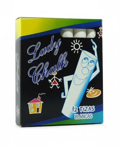 [PLAYTIZA12BL] TIZA BLANCA x 12