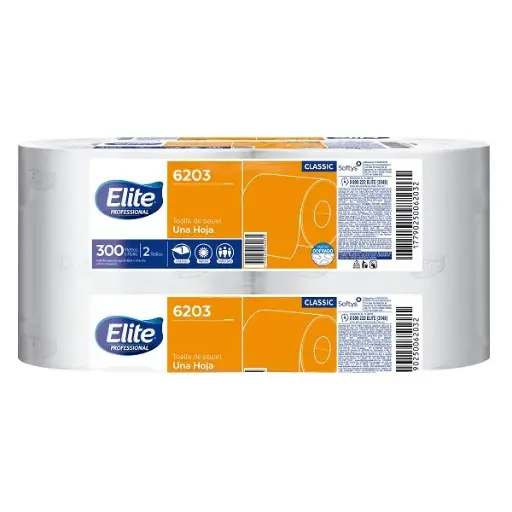 [ELITE6309X2] Toalla Elite 6309 Jumbo 300 Mts Hs Pack x 2